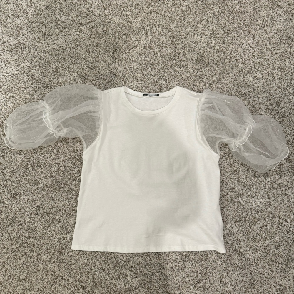 White Zara Tee